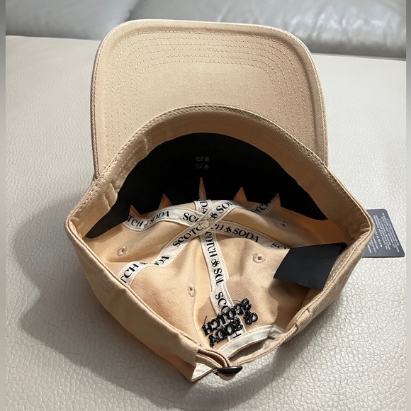 NWT - Scotch & Soda Adult Embroidered Logo Tuck Strap Baseball Cap - Picture 6 of 8